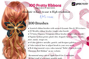 Procreate 100 Pretty Ribbons Brushes, a Brush Add-On by Fashion Workshop Bkk (Thumbnail 3 of 21)