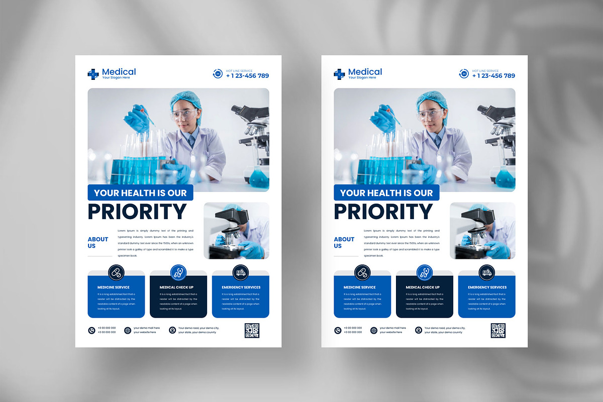 Healthcare medical flyer design, a Flyer Template by Tanmoy Topu (Photo 4 of 4)