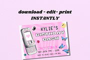 Y2K Retro Invitation Template, an Invitation Template by PLANETSEL (Thumbnail 4 of 4)
