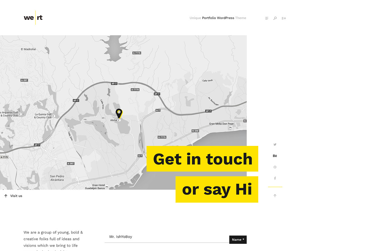 Wert PSD - Minimal Unique Portfolio, a Websites & App Template by IshYoBoy (Photo 13 of 19)