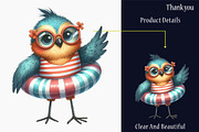 Quirky Whimsical Summer Birds Clipar, a Graphic by designcity5 (Thumbnail 5 of 5)