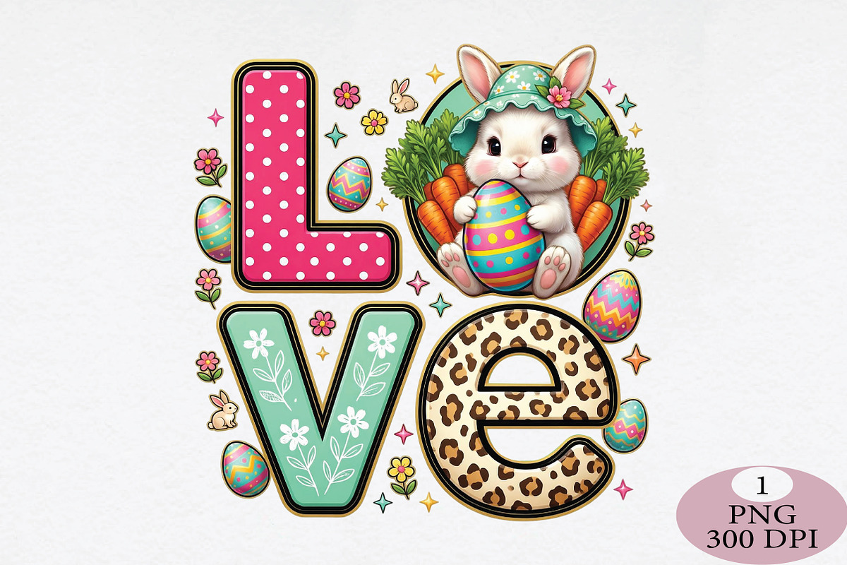 Easter Love Png, an Illustration by Daily.Designs (Photo 1 of 5)