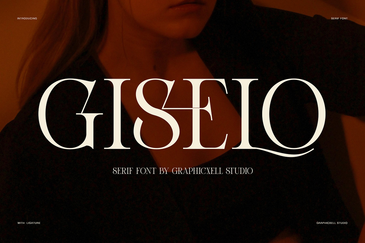 Giselo High Contrast Serif Font, a Serif Font by Graphicxell (Photo 1 of 8)