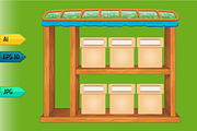 Game wooden store windows set, a Templates & Theme by julia_musdotter (Thumbnail 18 of 21)