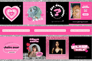 Glam Biz Instagram Post Templates