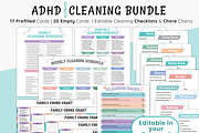 ADHD Cleaning Checklist Bundle, a Stationery Template by MondaySpark (Thumbnail 1 of 9)