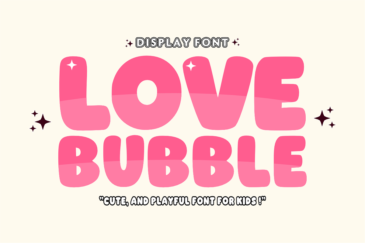 Chubby Chum - Playful Bubble Font, a Sans Serif Font by KiddoGlyphs Studio (Photo 2 of 5)