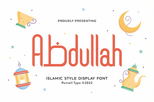 Abdullah - Arabic Display Font