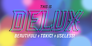 Delux, a Font by Barnbrook Fonts (Thumbnail 1 of 6)
