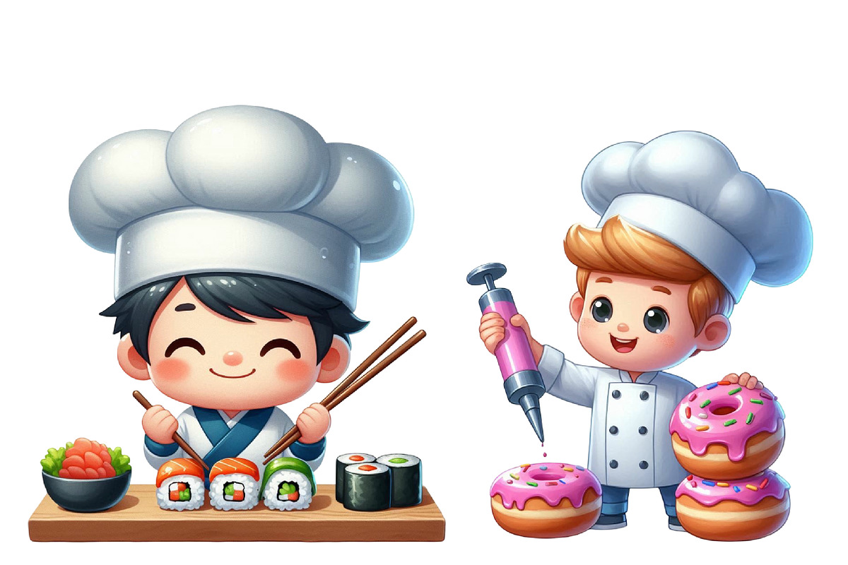 Cute Little Chef Clipart Cooking, an Illustration by Designworld (Photo 4 of 6)