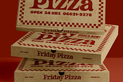 3 Pizza Box Mockup, a Cups & Container Mockup by eezo (Thumbnail 5 of 10)