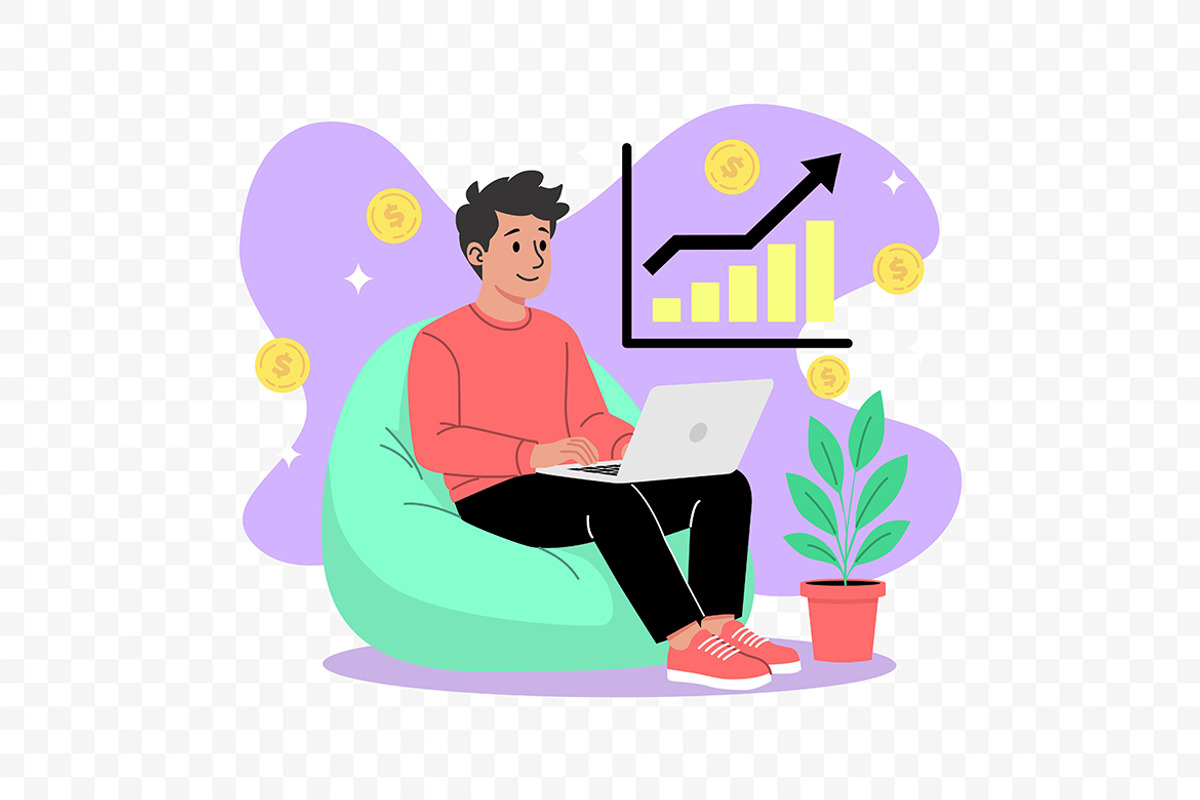 Business Profit Growth Illustration, a Work Illustration by Partikusi Design (Photo 2 of 3)