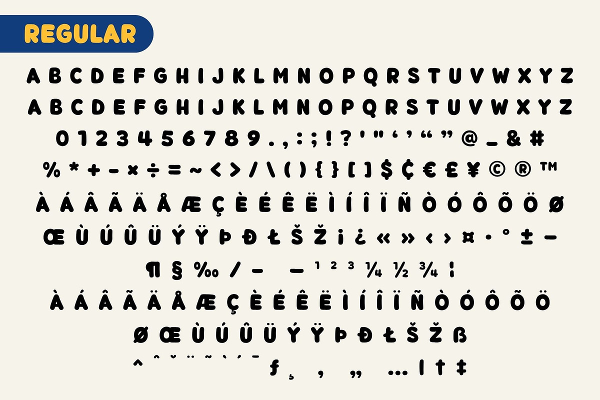 Fox Chubby : 4 Font Styles, a Handwritten Font by Fox7 By Rattana (Photo 9 of 13)
