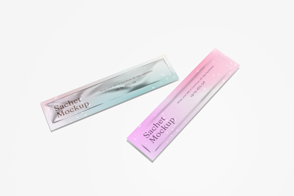 Sachet Mockup, a Packaging Mockup by Pexelyou (Photo 3 of 8)
