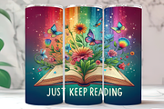 Just Keep Reading Tumbler Wrap PNG, an Arts & Entertainment Photo by LamanAzalea (Thumbnail 1 of 2)