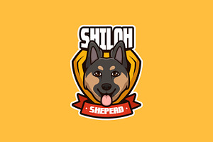 Shiloh Sheperd Cartoon Mascot Logo, a Branding & Logo Template by Gumrega Studio