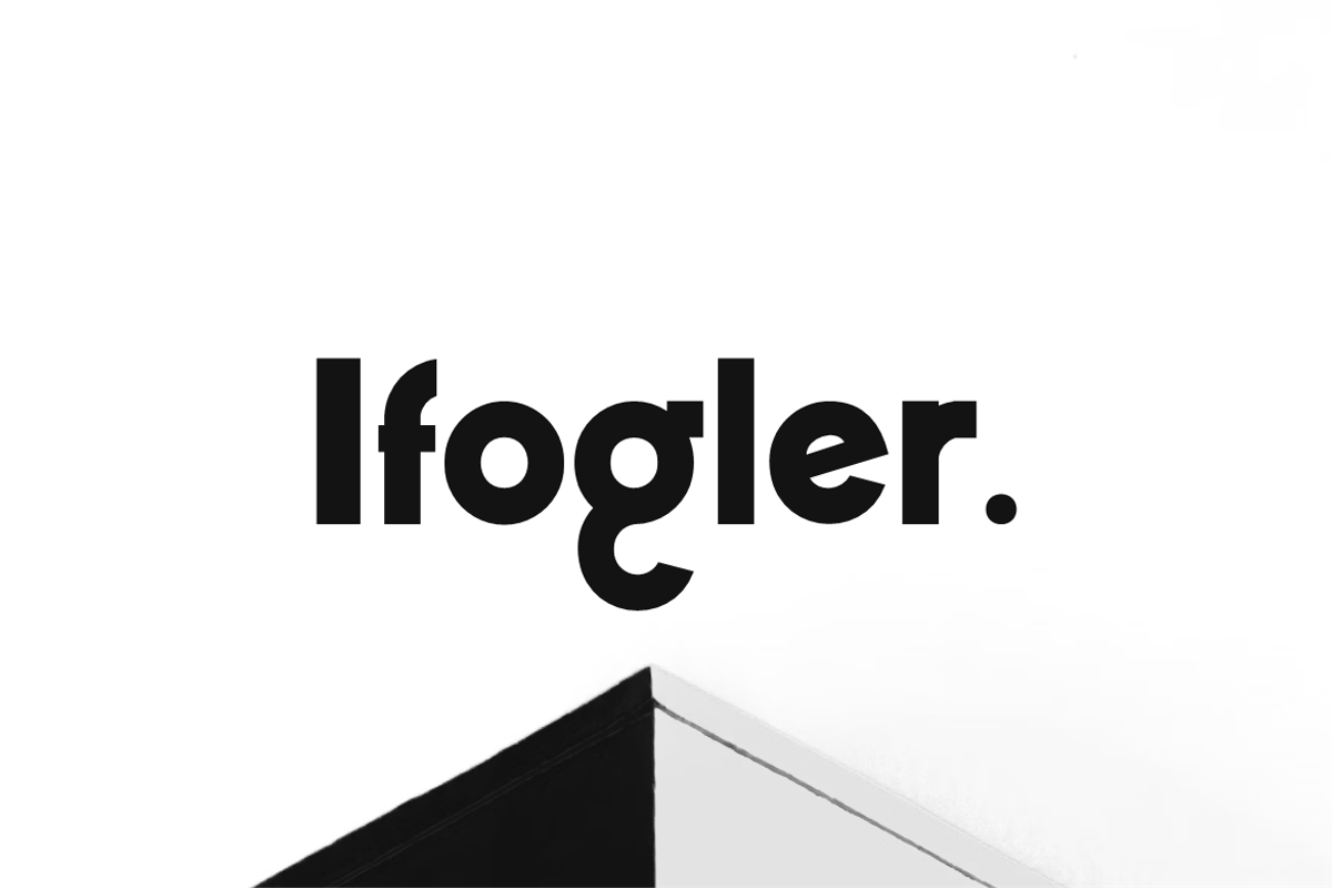 Ifogler - Corporate Logo Font, a Sans Serif Font by Iqsiart Studio (Photo 1 of 6)