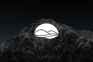 Minimalist Mountain Nature Logo