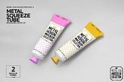 Metal Squeeze Tubes Packaging Mockup, a Packaging Mockup by INCDesign (Thumbnail 7 of 10)