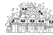 Merry Christmas and happy new year, an Animal Illustration by Somjai King (Thumbnail 3 of 10)