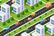 City boulevard isometric avenue, an Object Illustration by AlexZeL (Thumbnail 1 of 3)