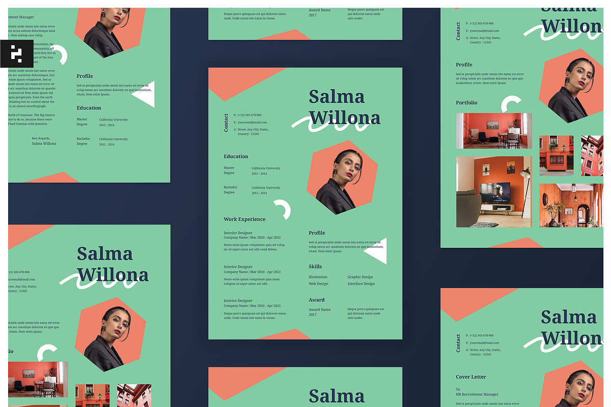 Creative Minimal CV Resume, a Resume Template by Neermana (Photo 1 of 5)