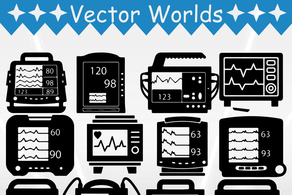 Patient Monitor SVG, Monitor SVG, an Object Graphic by VectorWorlds (Photo 2 of 3)