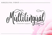 Angelina Script- Beautiful Handwritt, a Script Font by din-studio.com (Thumbnail 5 of 11)