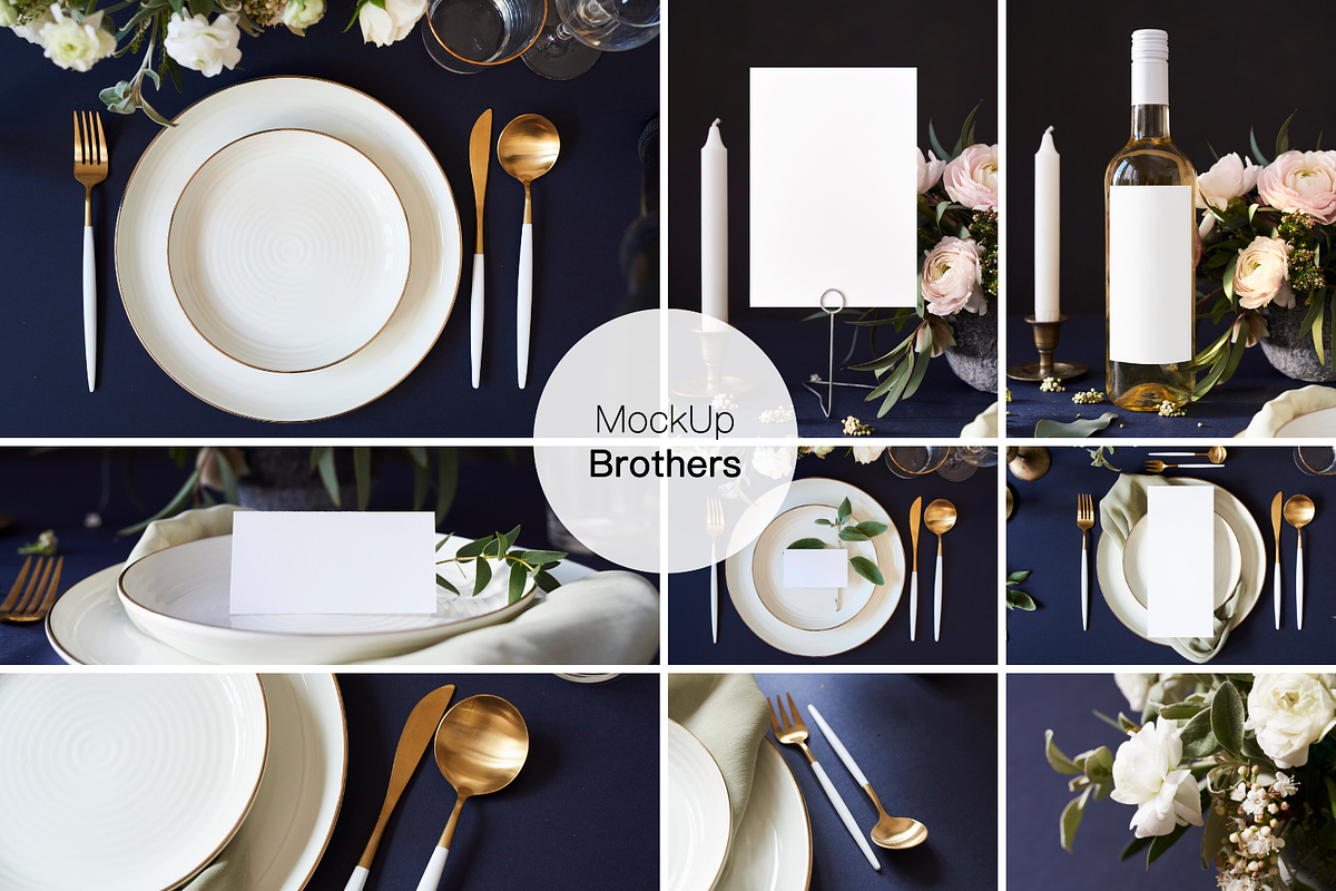 Wedding mockup bundle, stationery, a Print Template by MockUpBrothers (Photo 2 of 7)