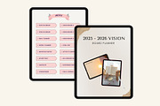 2025-2026 Digital Vision Board Plann, a Stationery Template by Designmela01 (Thumbnail 4 of 8)