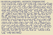 Aesthetic Titanium - Neon Tech Font, a Sans Serif Font by 177Studio (Thumbnail 7 of 8)