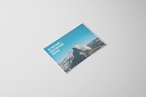 A6 Landscape Flyer, Postcard Mockup