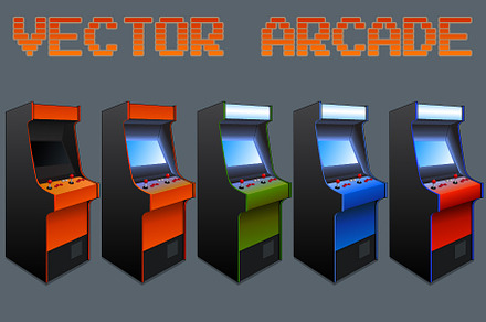 Vector Game Room Arcade Cabinets