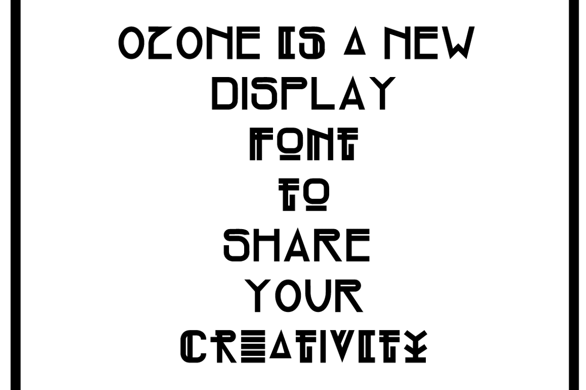 OZONE family - Display Font, a Sans Serif Font by Art Sproot (Photo 20 of 23)