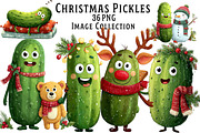 Christmas Pickles Clipart, an Illustration by Dream Creation (Thumbnail 1 of 6)
