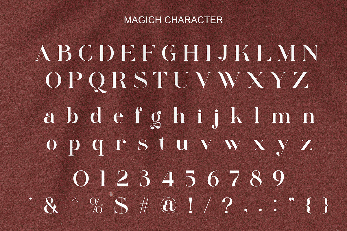 Magich Modern Serif Typeface, a Serif Font by Alfinart (Photo 8 of 10)