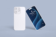 iPhone Clay Mockup Bundle Set, an iPhone Mockup by Rielismee (Thumbnail 5 of 5)