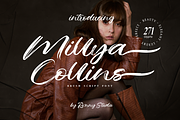 Millya Collins Brush Script Font, a Script Font by Ronny Studio (Thumbnail 1 of 9)