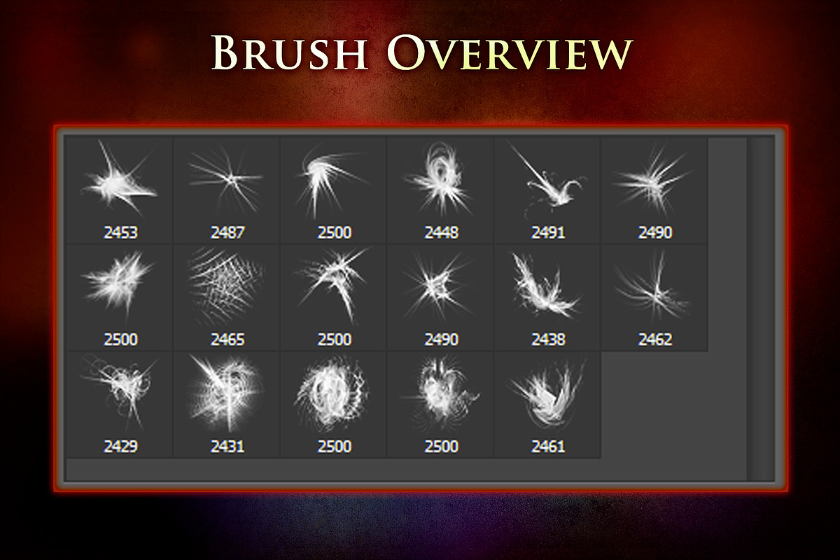 17 Fractal Spike Brushes, a Brush Add-On by xresch