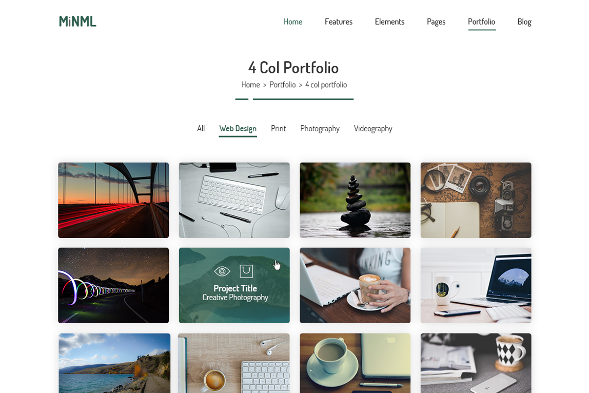 MiNML - Clean & Minimal PSD Template, an UI Kit Template by Saif71 - Shop (Photo 11 of 19)
