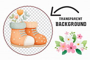 Boho Baby watercolor Clipart, an Illustration by Libby Wishes (Thumbnail 5 of 7)