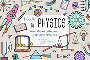 Physics hand drawn collection, an Education Illustration by KathrineWatercolor (Thumbnail 1 of 6)