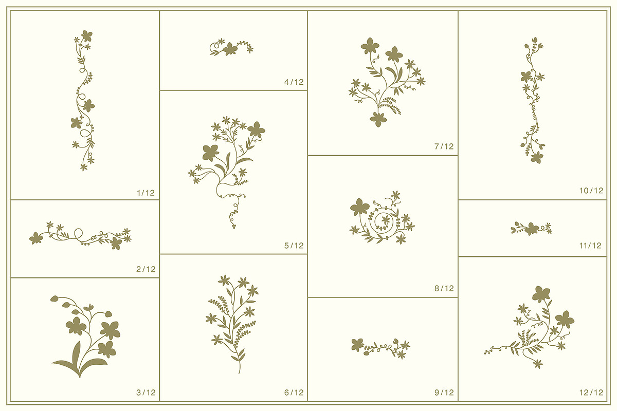 Regencycore. Floral Patterns, a Pattern Graphic by NKTN (Photo 10 of 11)