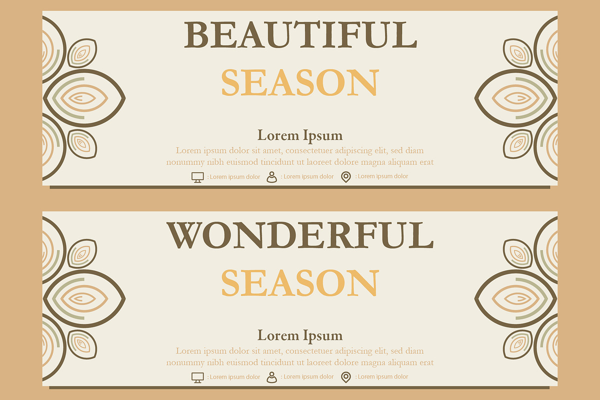 Abstract Floral Banner Template, a Marketing Template by sekitarief (Photo 1 of 3)