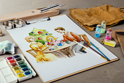 Christmas Clipart Watercolor, an Illustration by denisespinoza (Thumbnail 7 of 7)