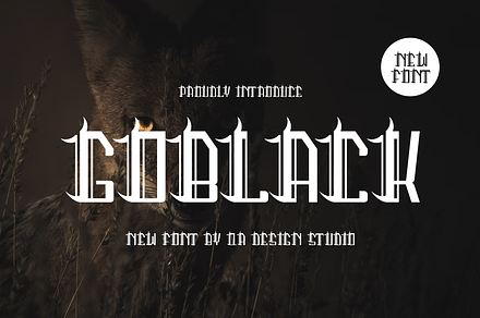 Goblack - Blackletter Font, a Blackletter Font by QR Design Studio