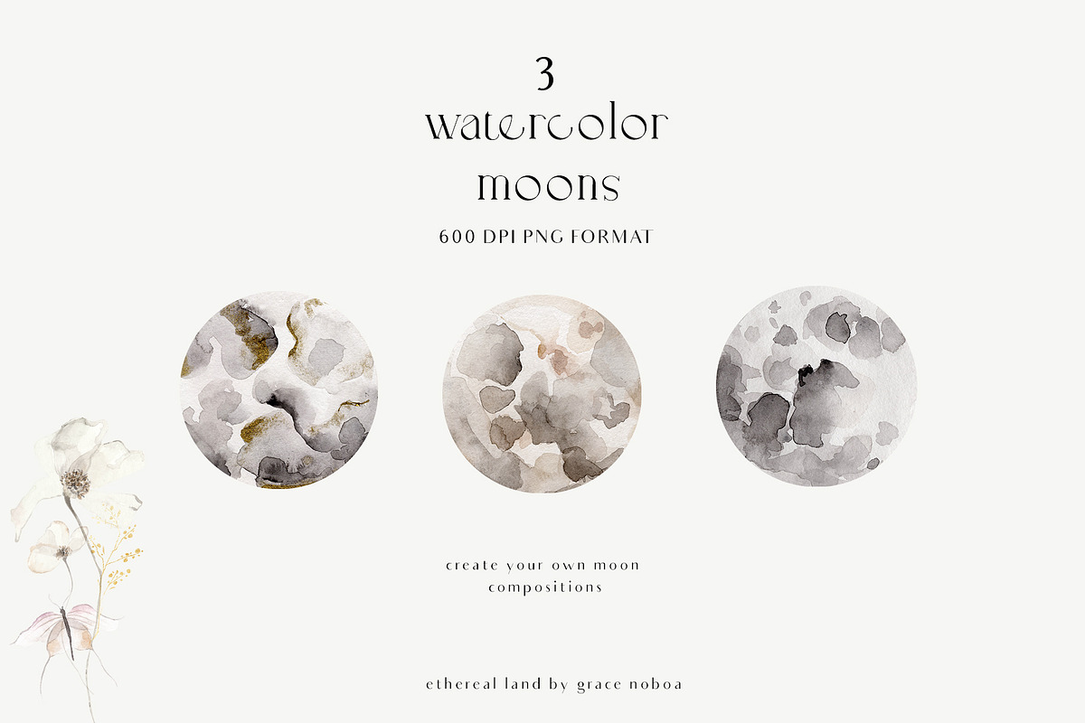 ETHEREAL floral & delicate gold set, an Illustration by Grace Noboa Illustrations (Photo 8 of 10)
