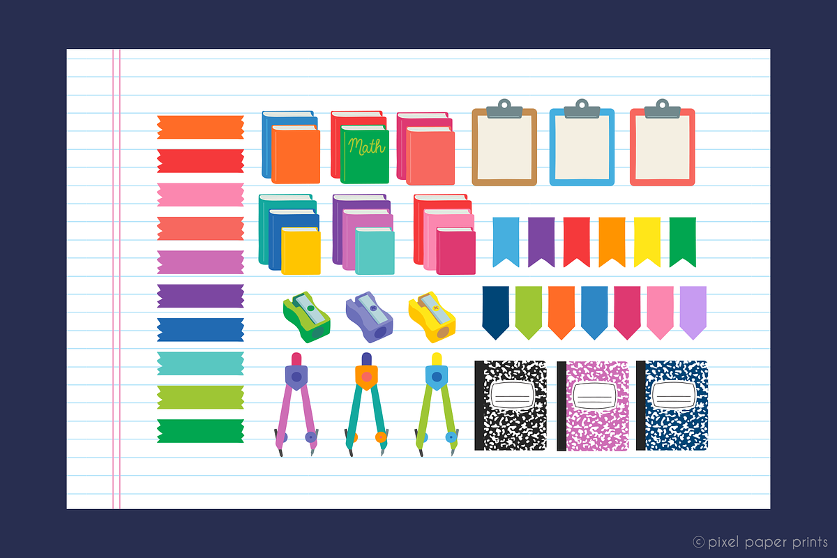 Cute Little School, an Illustration by PixelPaperPrints (Photo 5 of 9)
