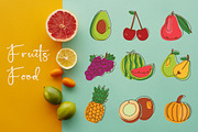 20 Fruits Healthy Food in Line Art, a Food Illustration by jongcreative (Thumbnail 3 of 5)