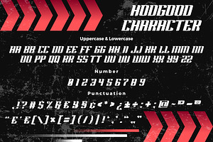 Hodgood A Modern Sport Font